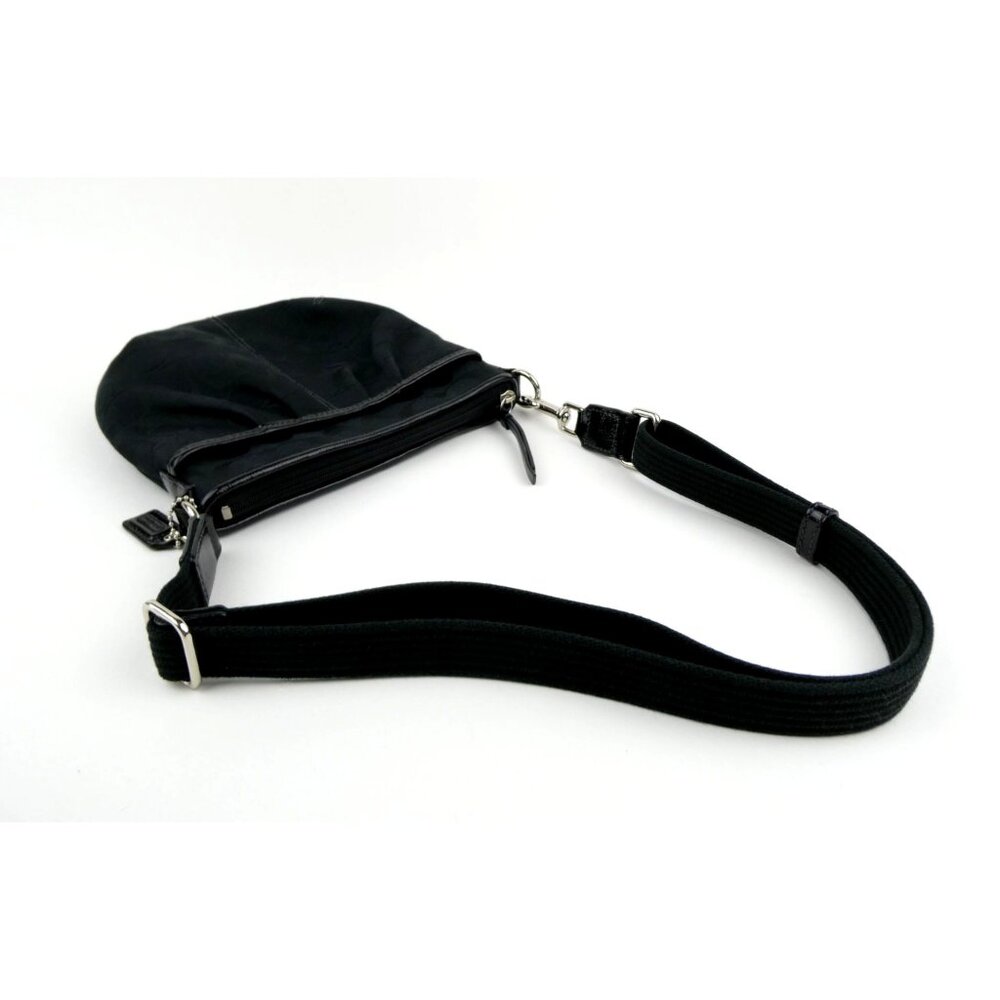 Coach Black Signature Fabric Crossbody Bag - Picture 4 of 13